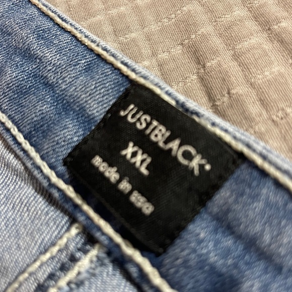 JUSTBLACK Released Hem Light Denim Skirt XL/XXL - Picture 4 of 5